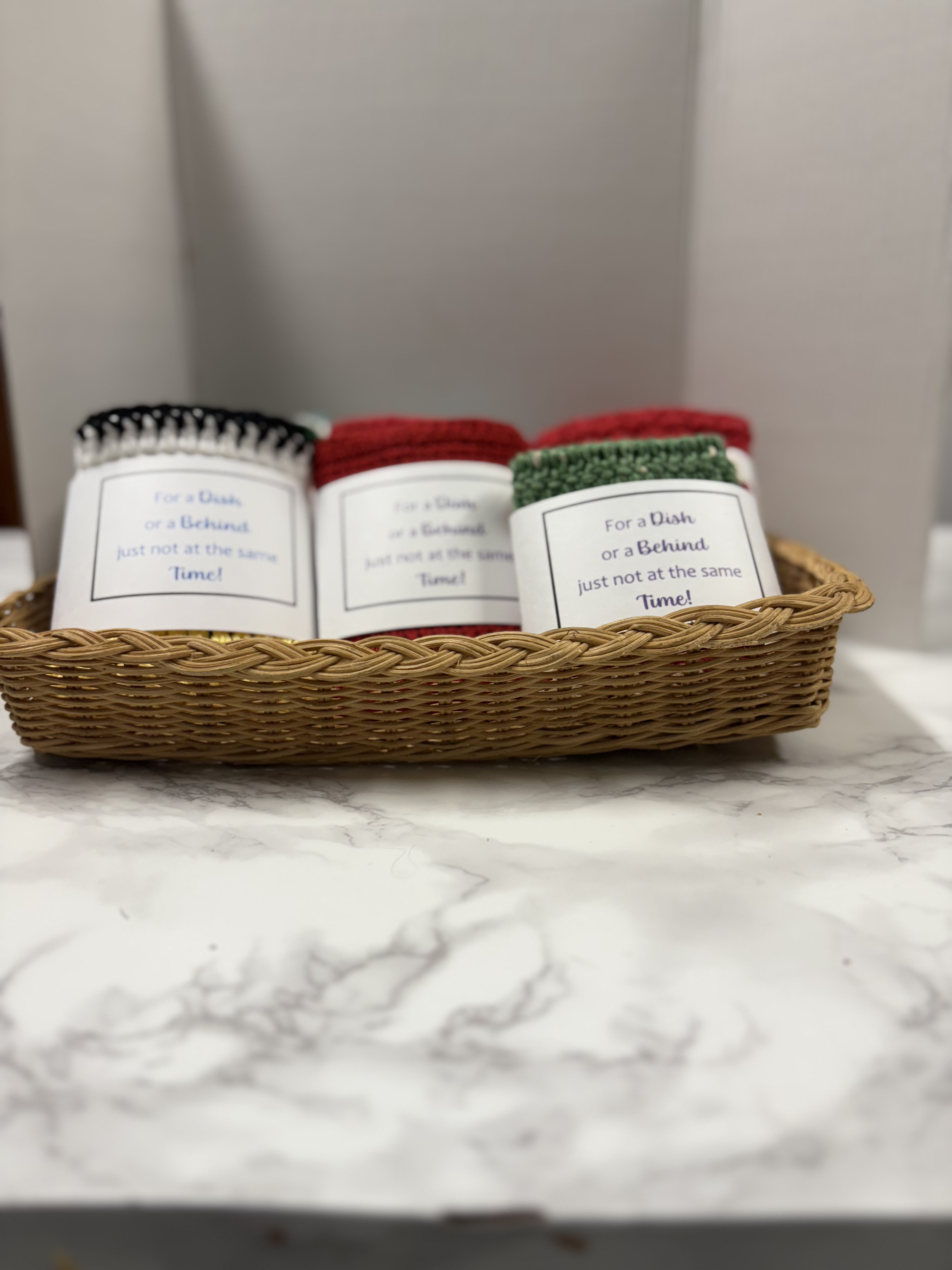  Hand-Crocheted 100% Cotton Dish Cloths