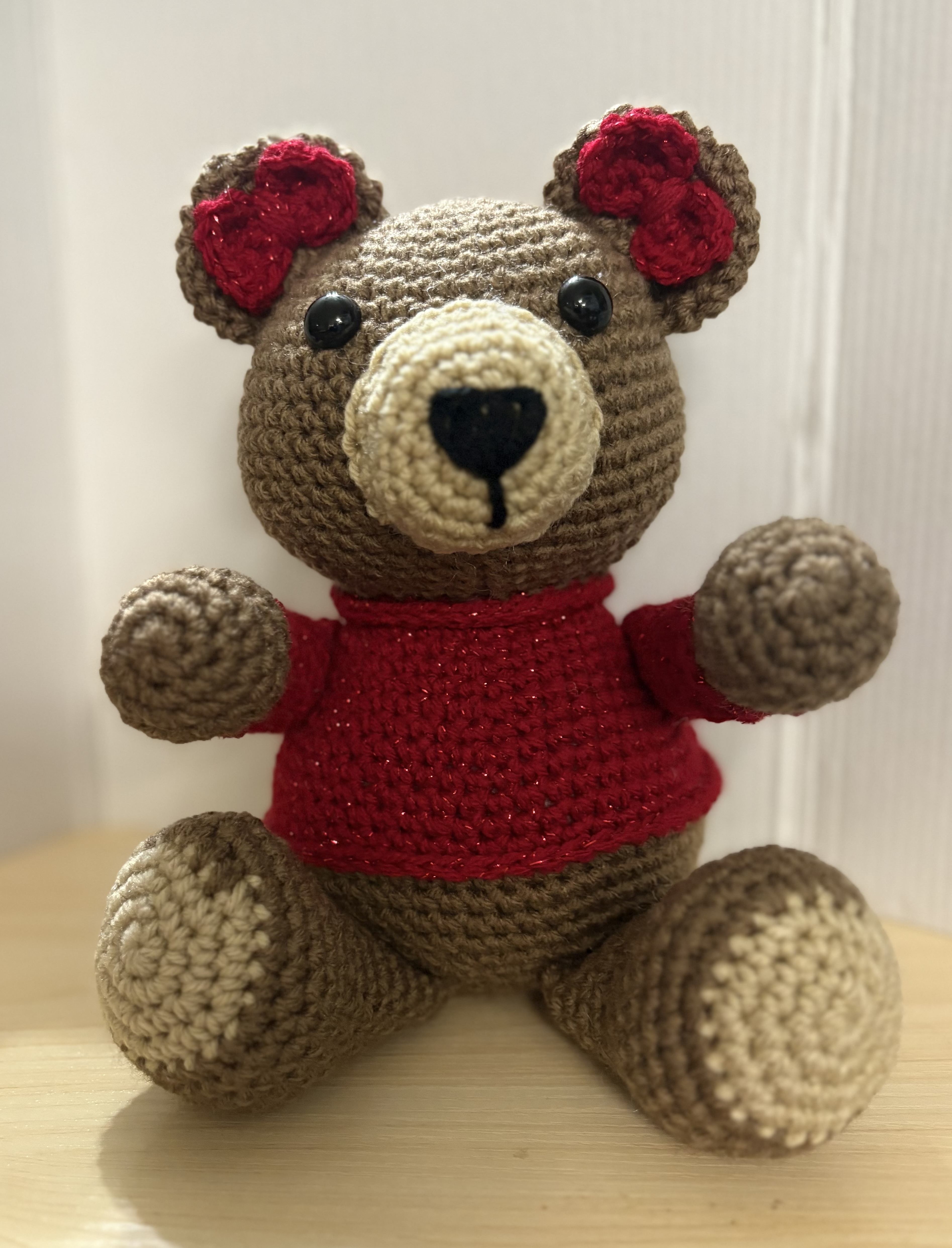 Hand-Crocheted Bear